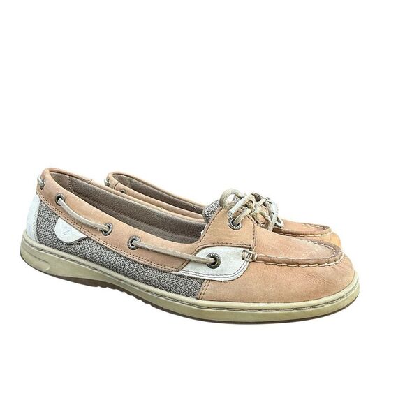 Sperry Preppy Women's Angelfish Boat Shoes Brown Leather Size 11M Casual Flats - Picture 5 of 12